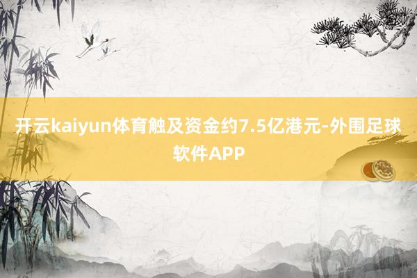 开云kaiyun体育触及资金约7.5亿港元-外围足球软件APP
