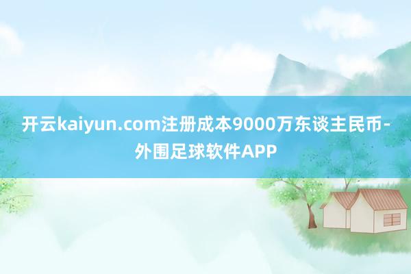 开云kaiyun.com注册成本9000万东谈主民币-外围足球软件APP