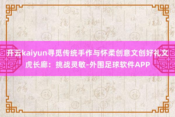 开云kaiyun寻觅传统手作与怀柔创意文创好礼文虎长廊：挑战灵敏-外围足球软件APP