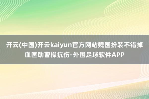 开云(中国)开云kaiyun官方网站魏国扮装不错掉血匡助曹操抗伤-外围足球软件APP