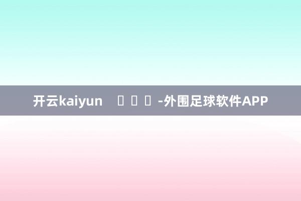 开云kaiyun -外围足球软件APP