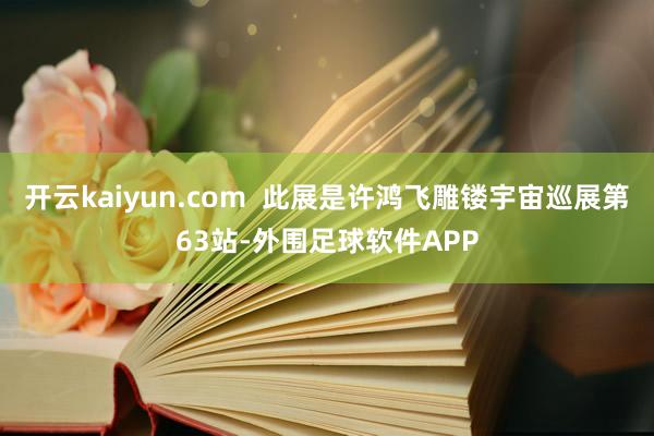 开云kaiyun.com 此展是许鸿飞雕镂宇宙巡展第63站-外围足球软件APP