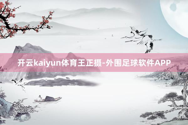 开云kaiyun体育王正摄-外围足球软件APP