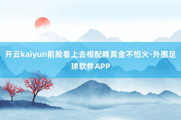 开云kaiyun前脸看上去相配精真金不怕火-外围足球软件APP