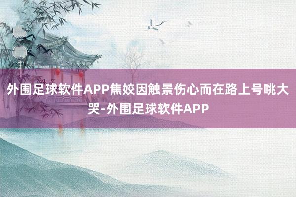外围足球软件APP焦姣因触景伤心而在路上号咷大哭-外围足球软件APP